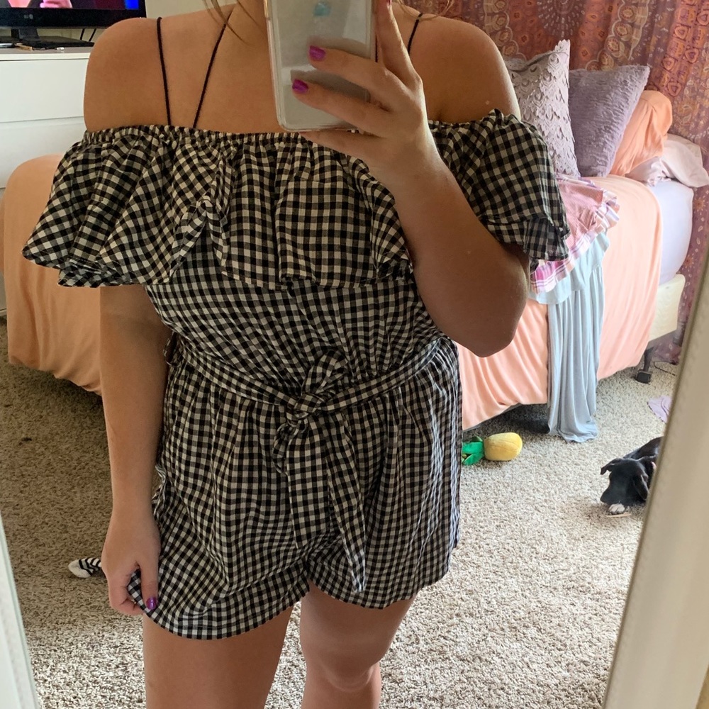 Gingham romper